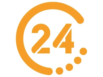 The logo of 24 TV (Yirmidört TV)
