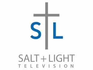 The logo of Salt and Light TV