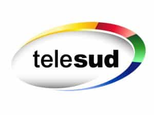 The logo of Telesud