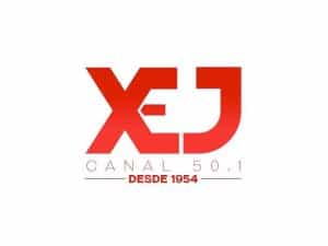 The logo of XEJ-TV