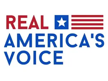 The logo of Real America's Voice News