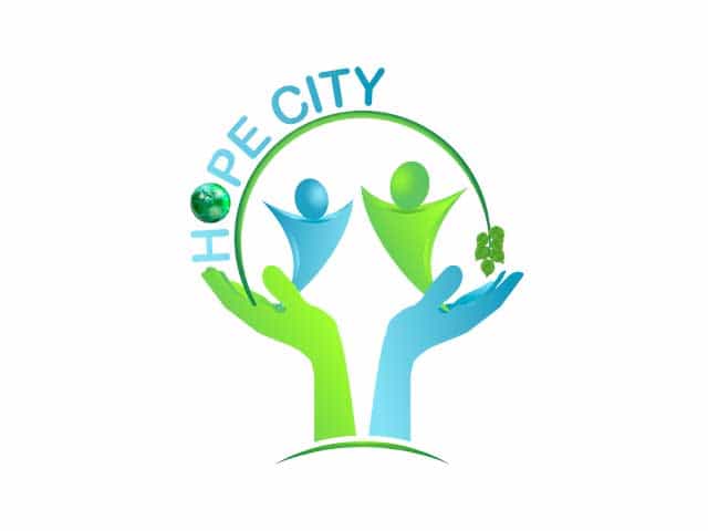The logo of Hope City