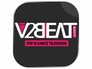 The logo of V2BEAT TV