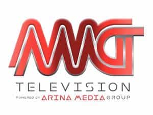 The logo of AMG Television