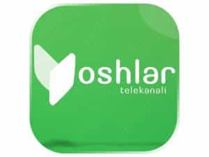 The logo of Yoshlar TV